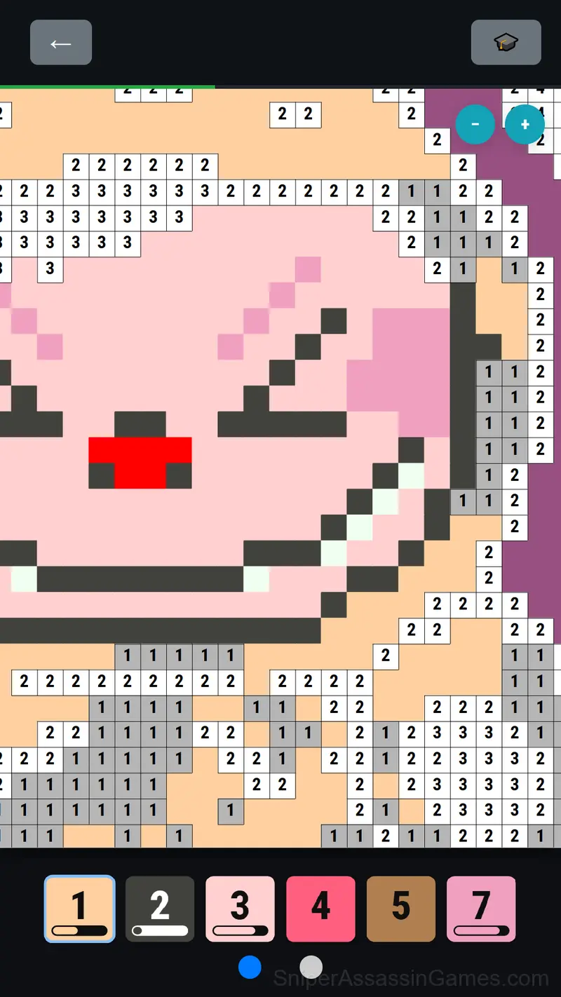 Pixel Assembly: Paint by Numbers gameplay screenshot 1