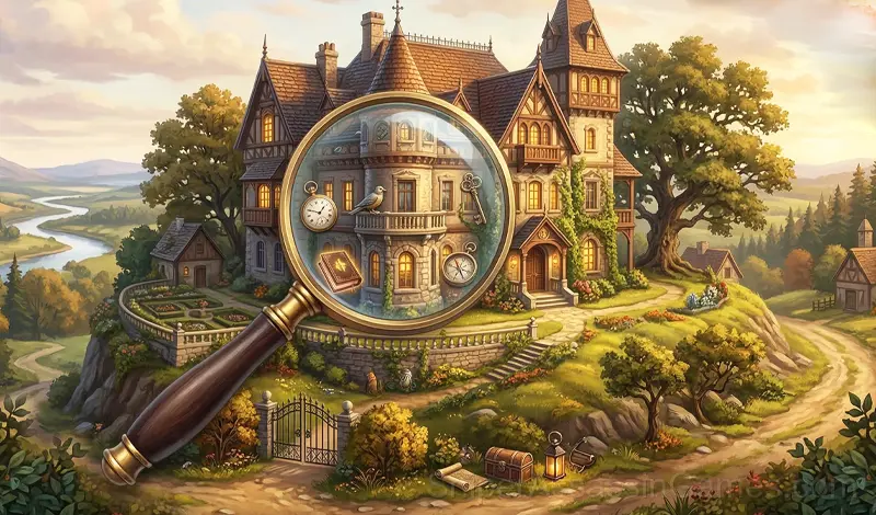 Play Hidden Objects: Hilltop Manor