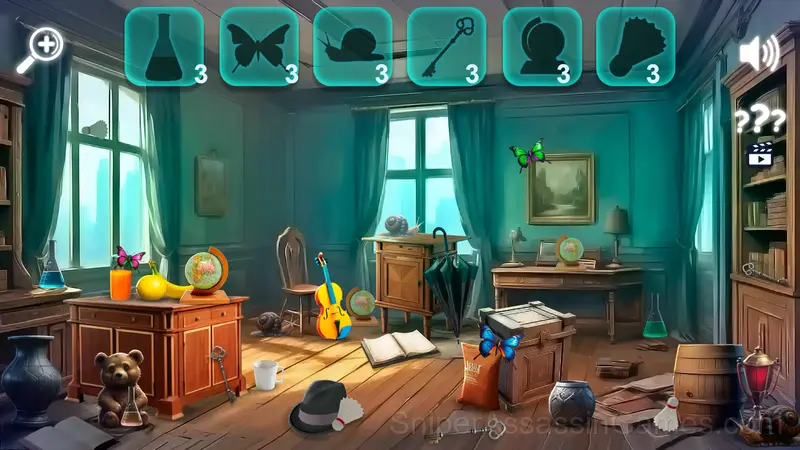 Hidden Objects: Hilltop Manor gameplay screenshot 1