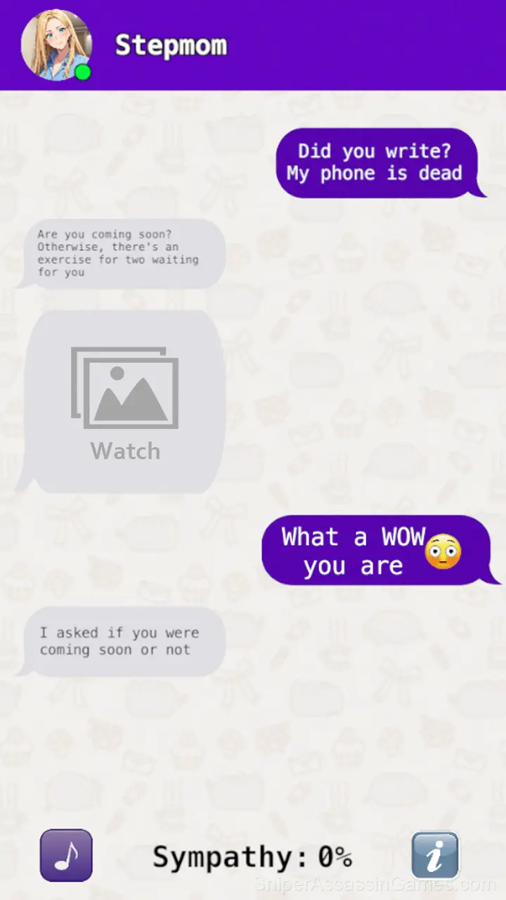 Chat with my stepmom gameplay screenshot 1