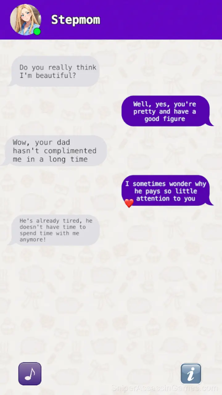 Chat with my stepmom gameplay screenshot 2