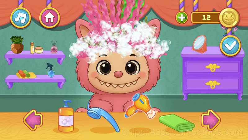 Labubu Hair Salon gameplay screenshot 2