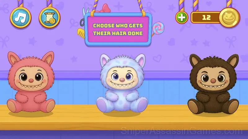 Labubu Hair Salon gameplay screenshot 3