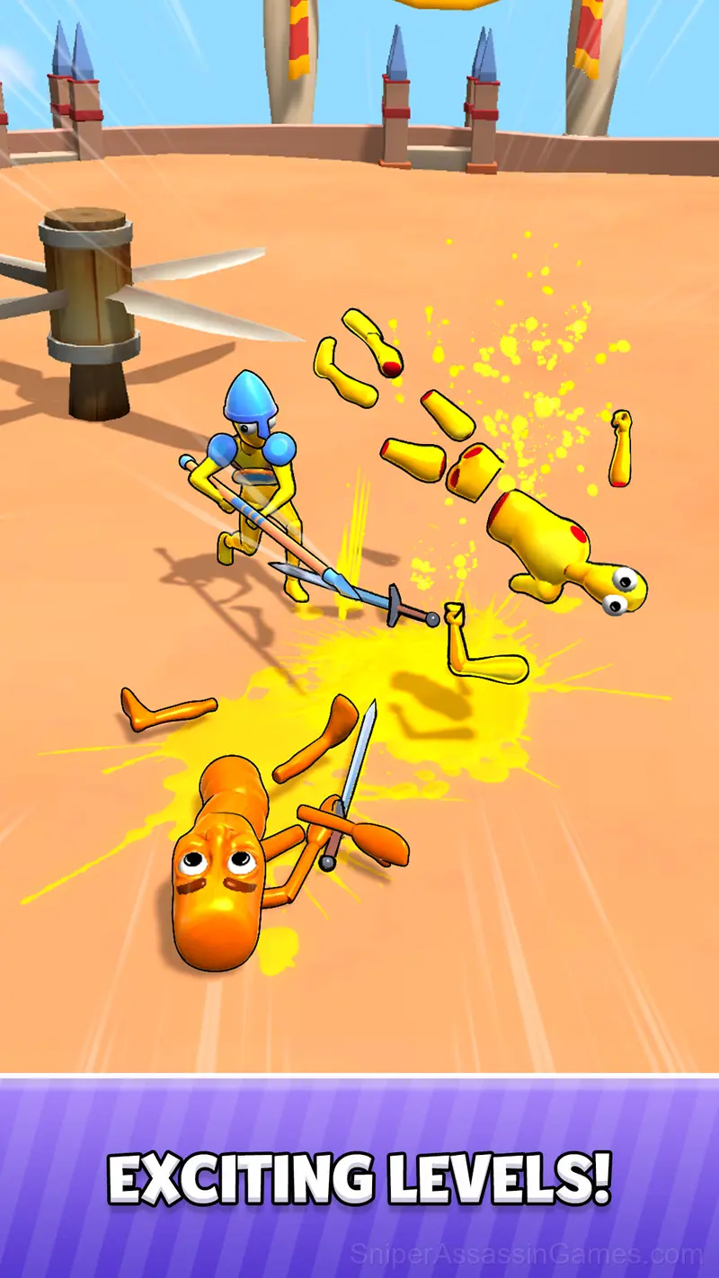 Ragdoll Arena! Fun Spear Battle! gameplay screenshot 3