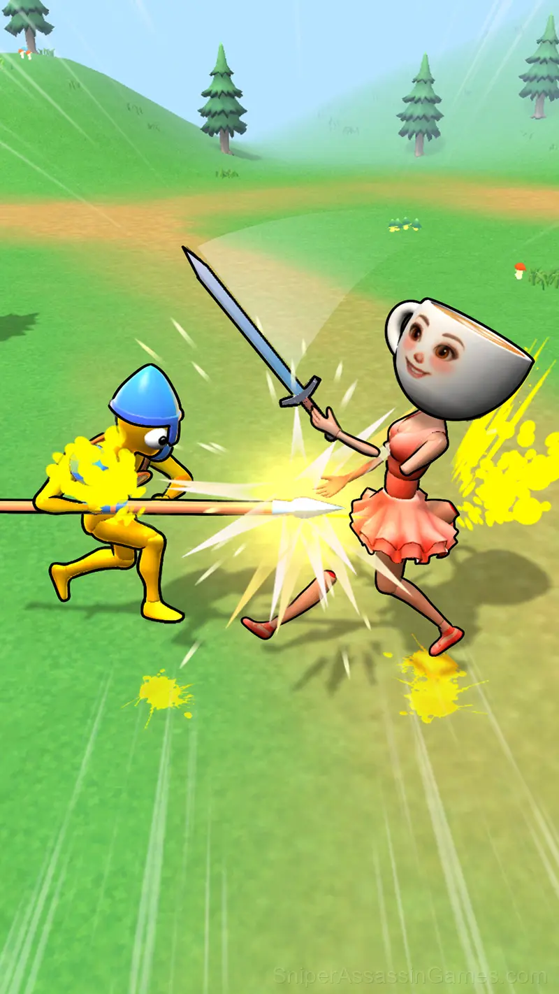 Ragdoll Arena! Fun Spear Battle! gameplay screenshot 4