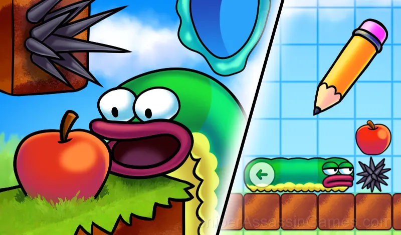 Play Apple Worm: Level Up