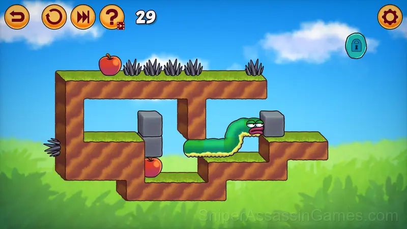 Apple Worm: Level Up gameplay screenshot 2