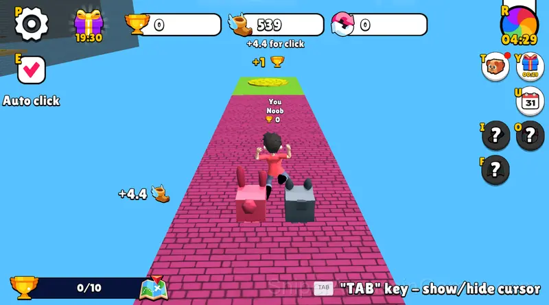 Speed per Click: Obby gameplay screenshot 2