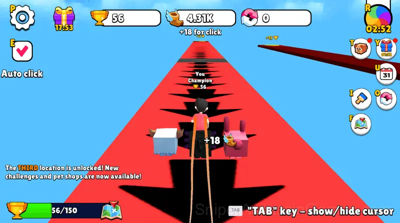 Speed per Click: Obby gameplay screenshot 3
