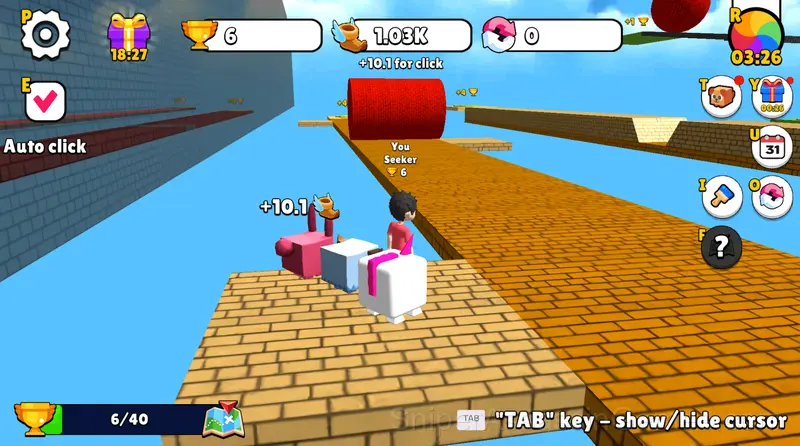 Speed per Click: Obby gameplay screenshot 4