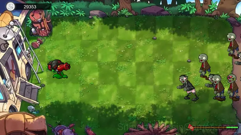 Zombies Are Coming! Peashooter Evolution gameplay screenshot 1