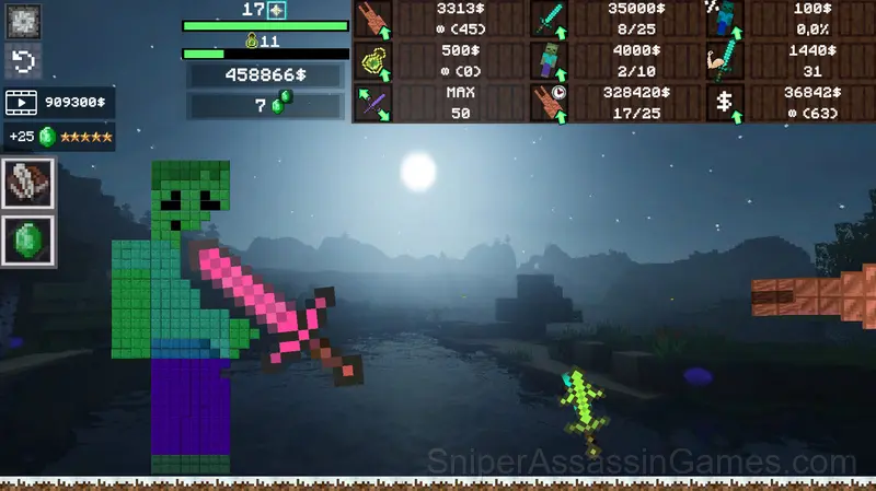 Upgrade your sword - Mine Mod! gameplay screenshot 1