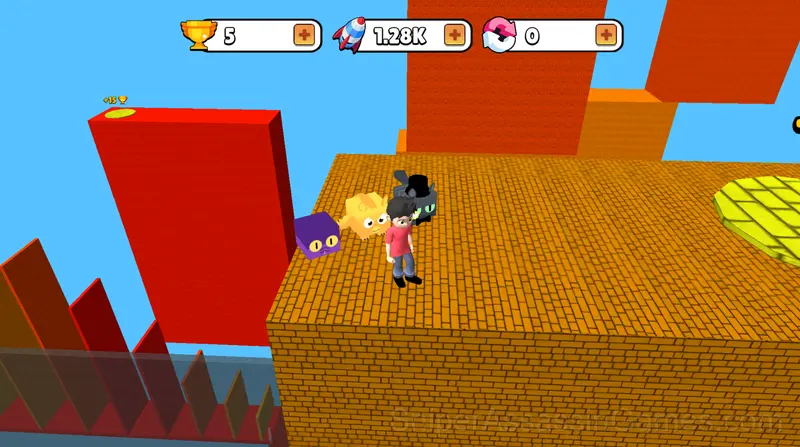 Obby: +1 Jump per Click gameplay screenshot 2