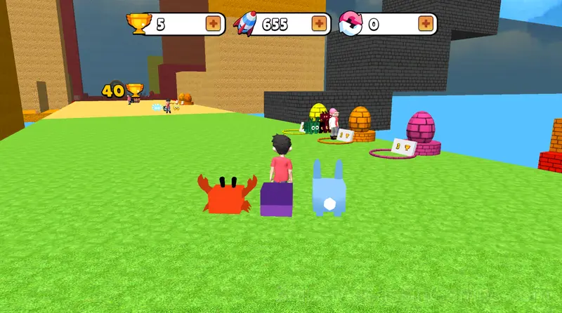 Obby: +1 Jump per Click gameplay screenshot 3