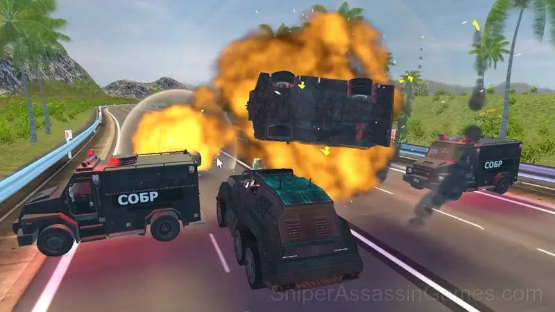 SpeedBoy 3: Chase in Sochi gameplay screenshot 2