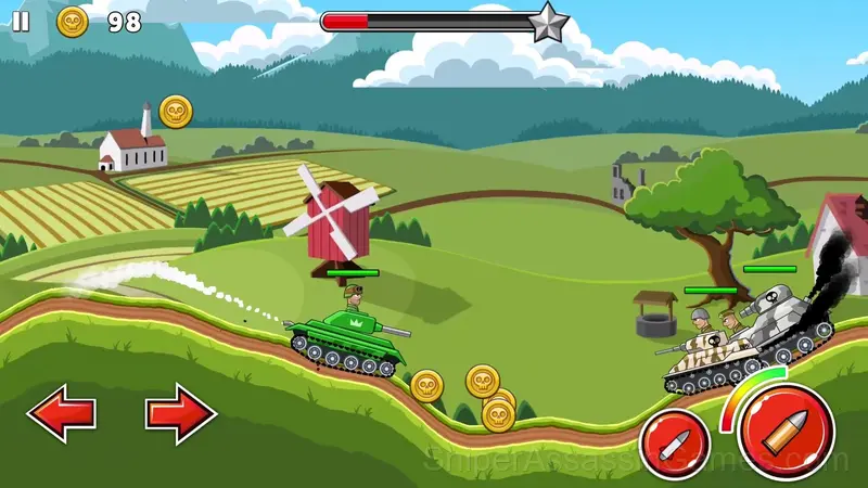 Hills of Steel gameplay screenshot 1