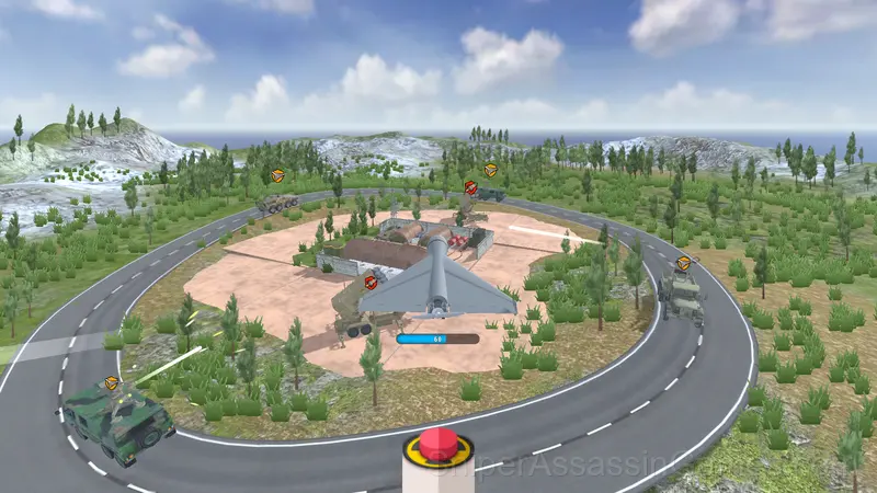 Missiles and Drones: A Strike On A Military Base gameplay screenshot 1