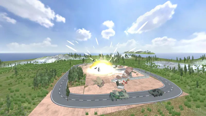 Missiles and Drones: A Strike On A Military Base gameplay screenshot 5