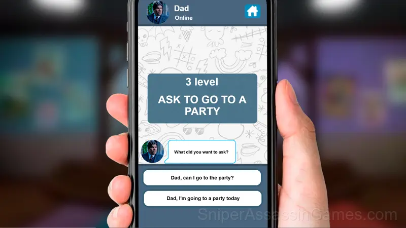 Chat with Wednesday gameplay screenshot 3