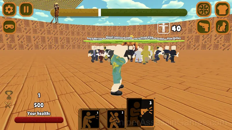 Obby online: 100 Players vs jock Tuntun Sahur gameplay screenshot 3