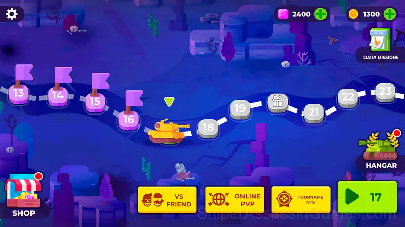 Tank Stars gameplay screenshot 1