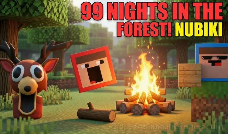 Play 99 Nights in the forest! Nubiki