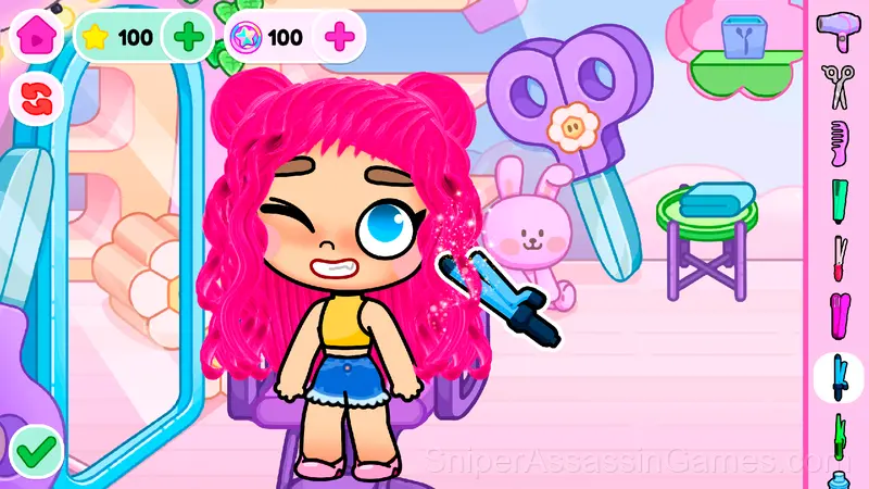 Avatar World Beauty Salon gameplay screenshot 3