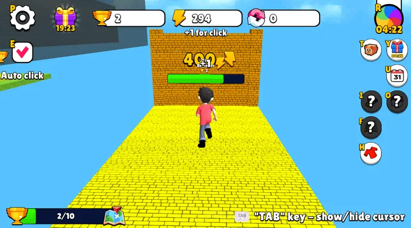 Obby: Click and Grow gameplay screenshot 3