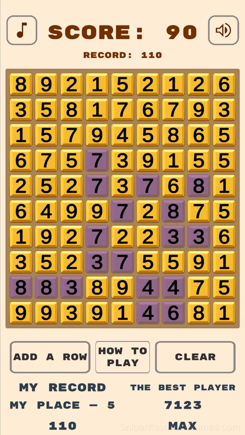 Numeric combinations of 10 gameplay screenshot 4