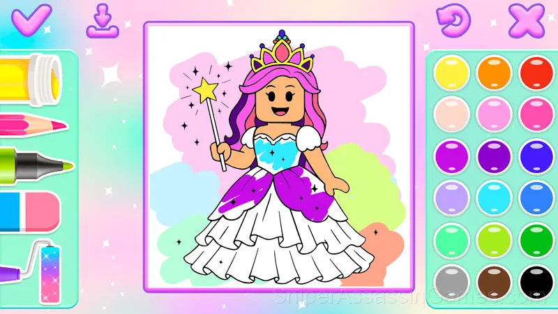 Girl Skins: Avatar Coloring gameplay screenshot 4
