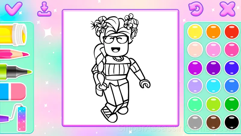 Girl Skins: Avatar Coloring gameplay screenshot 5