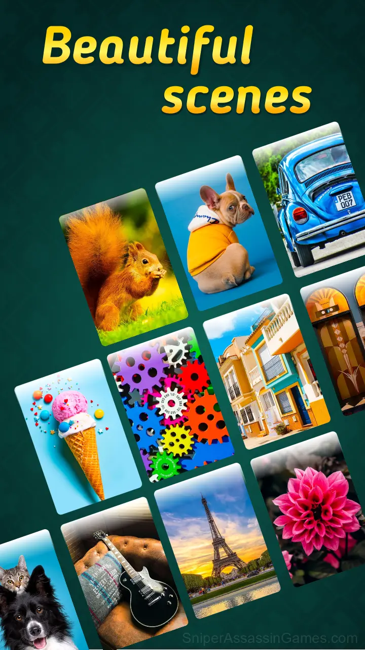 Jigsolitaire gameplay screenshot 1