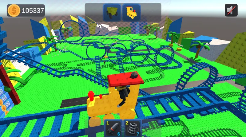 Obby: Build a 3D amusement park! +1 per second gameplay screenshot 1