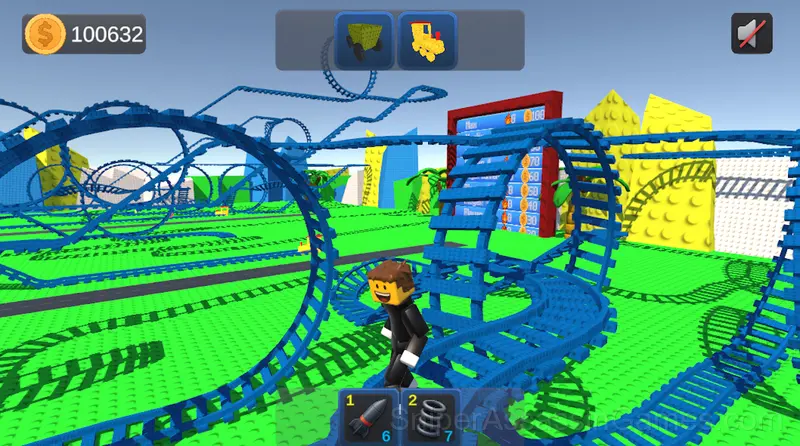 Obby: Build a 3D amusement park! +1 per second gameplay screenshot 4