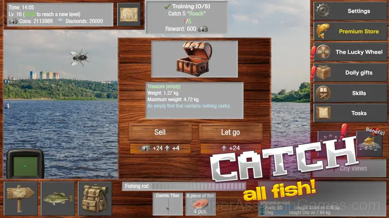 River Fishing gameplay screenshot 2