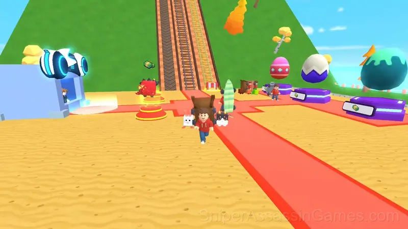 Obby: Climb Up and Slide Down on Minecarts gameplay screenshot 4
