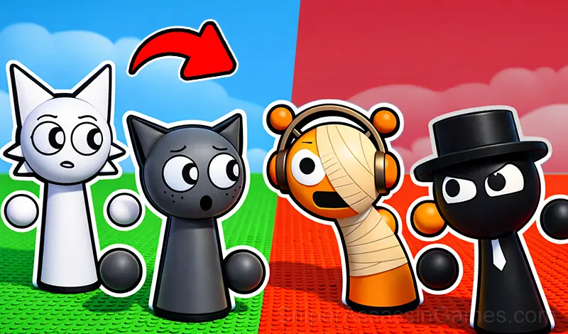 Play Choose Sprunki: 3D Phase Battle