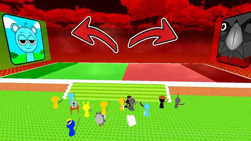 Choose Sprunki: 3D Phase Battle gameplay screenshot 1