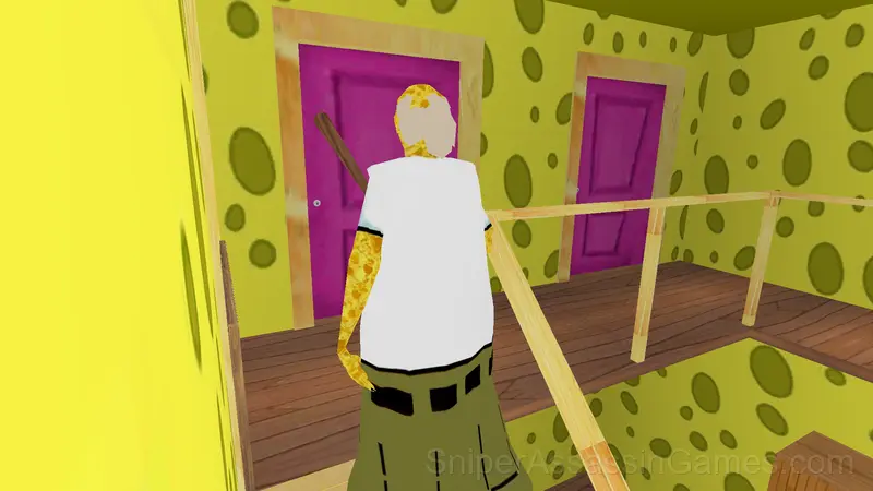 Granny Sponge Bob gameplay screenshot 2