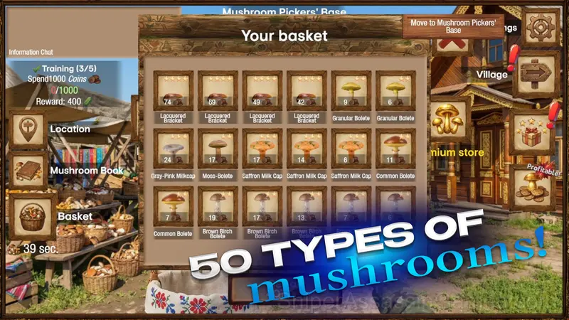 Russian Mushroom Picker gameplay screenshot 1