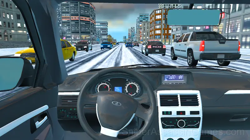 Winter Drift on the Priora gameplay screenshot 1