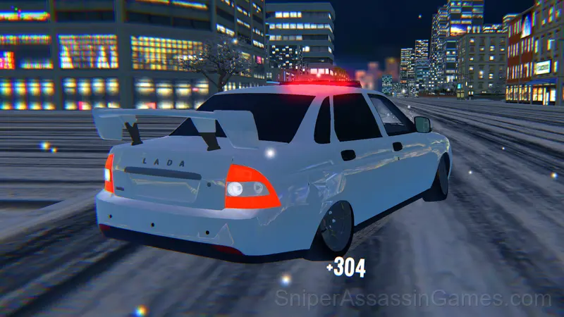 Winter Drift on the Priora gameplay screenshot 2