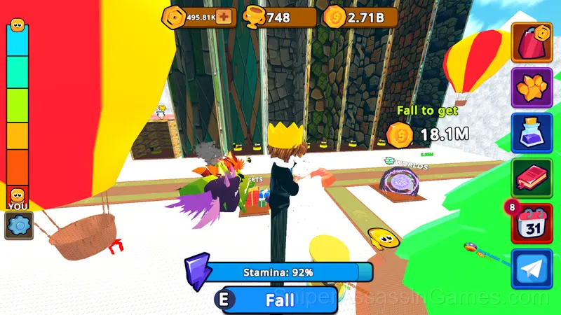 Obby: Get Tall and Fall gameplay screenshot 4