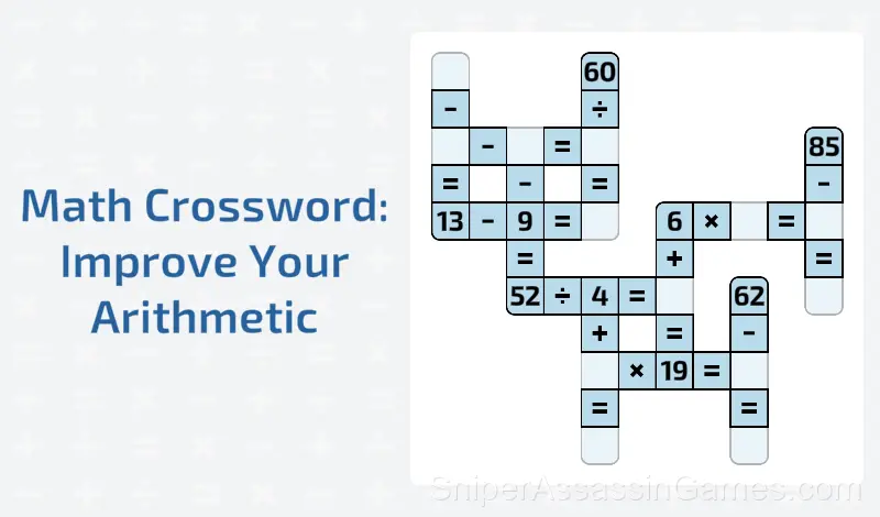 Play Math Crossword: Improve Your Arithmetic