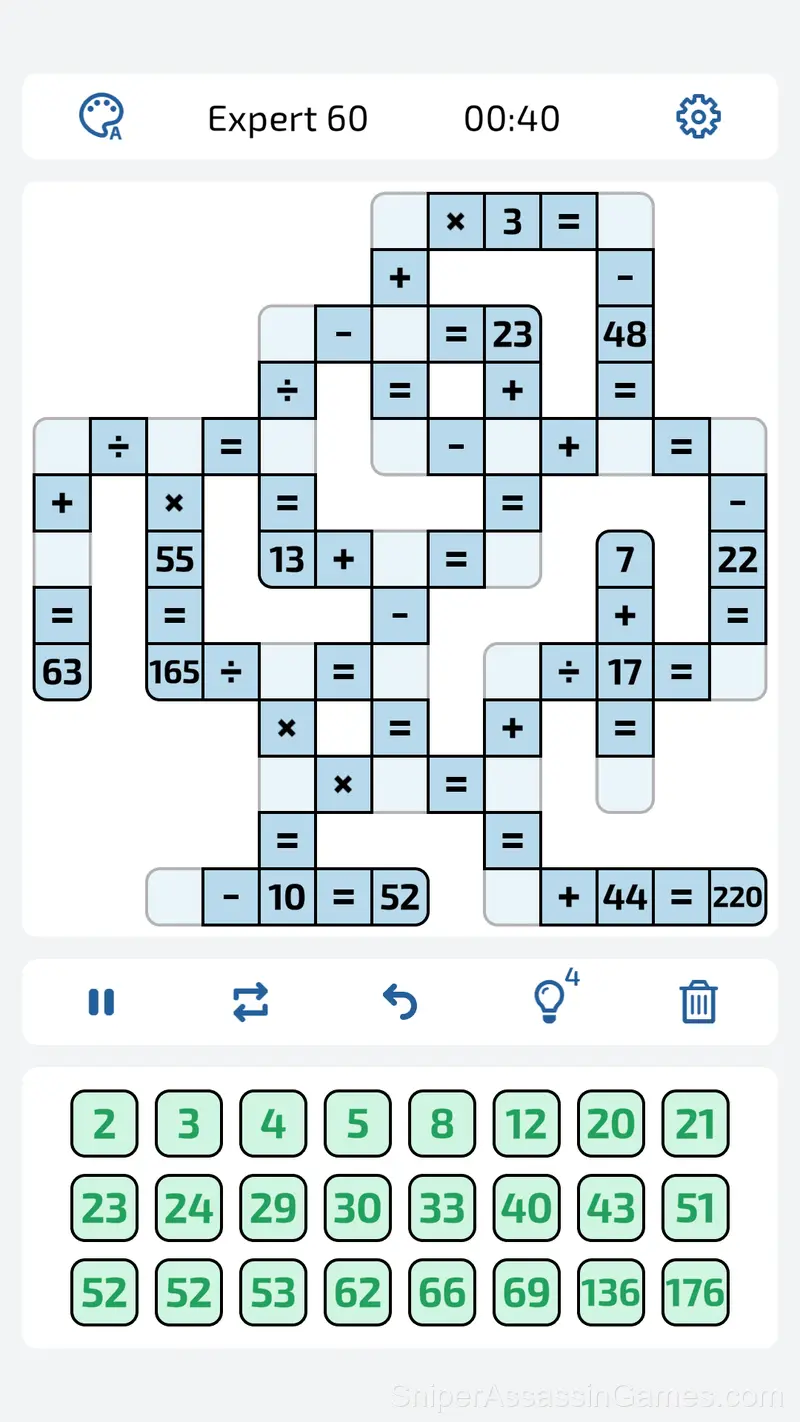Math Crossword: Improve Your Arithmetic gameplay screenshot 5
