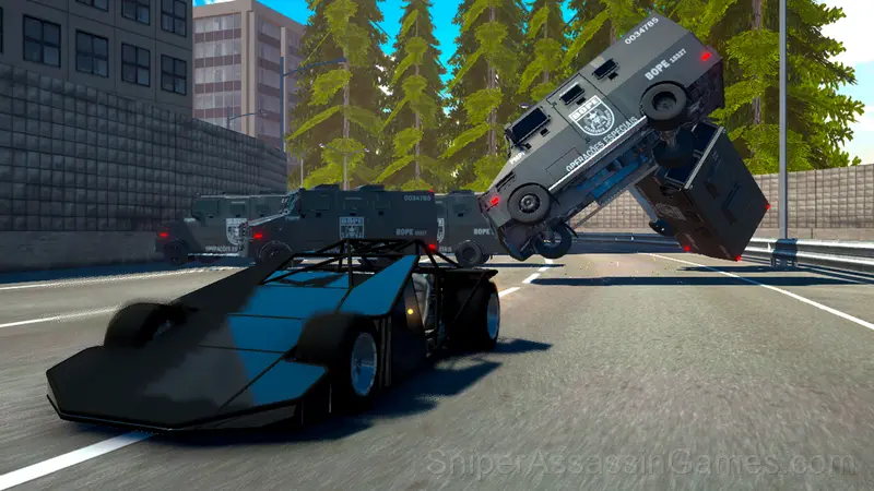 Ramp Car vs Police: CHASE gameplay screenshot 1