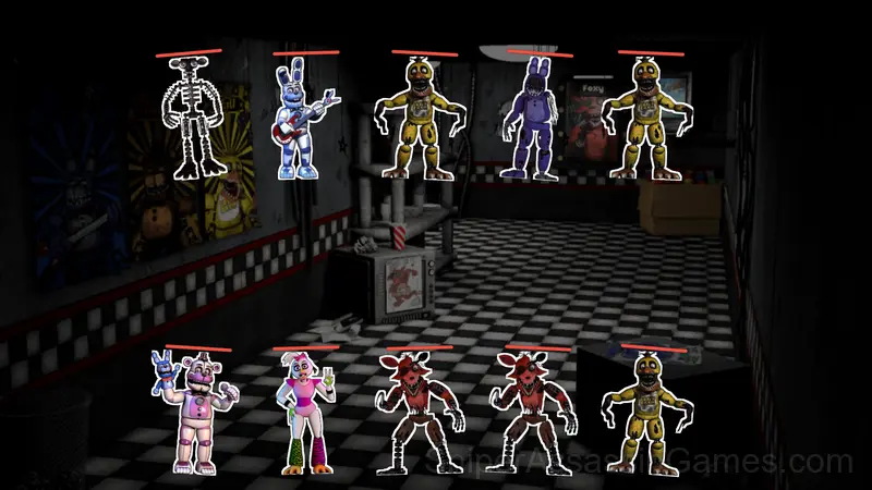 Merge FNAF: Animatronic Battle gameplay screenshot 1