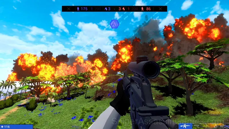 Red and Blue leader 2 gameplay screenshot 1