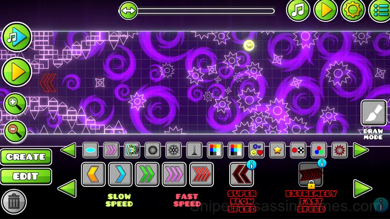 Geometry Wave: Online Editor gameplay screenshot 1