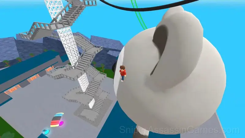Obby: World`s Tallest Roller Coaster gameplay screenshot 5
